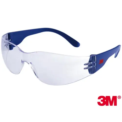 Okulary ochronne marki 3M  biało-niebieskie 3M-OO-2720